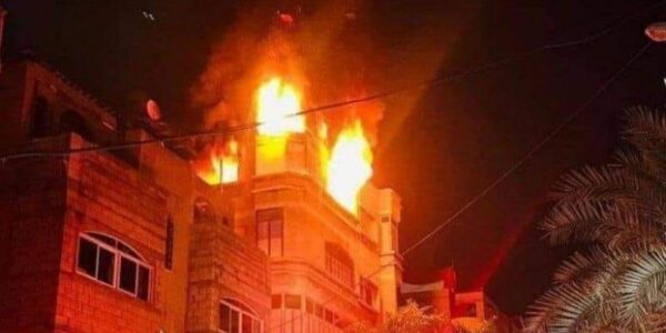 حريق منزل ابو ريا